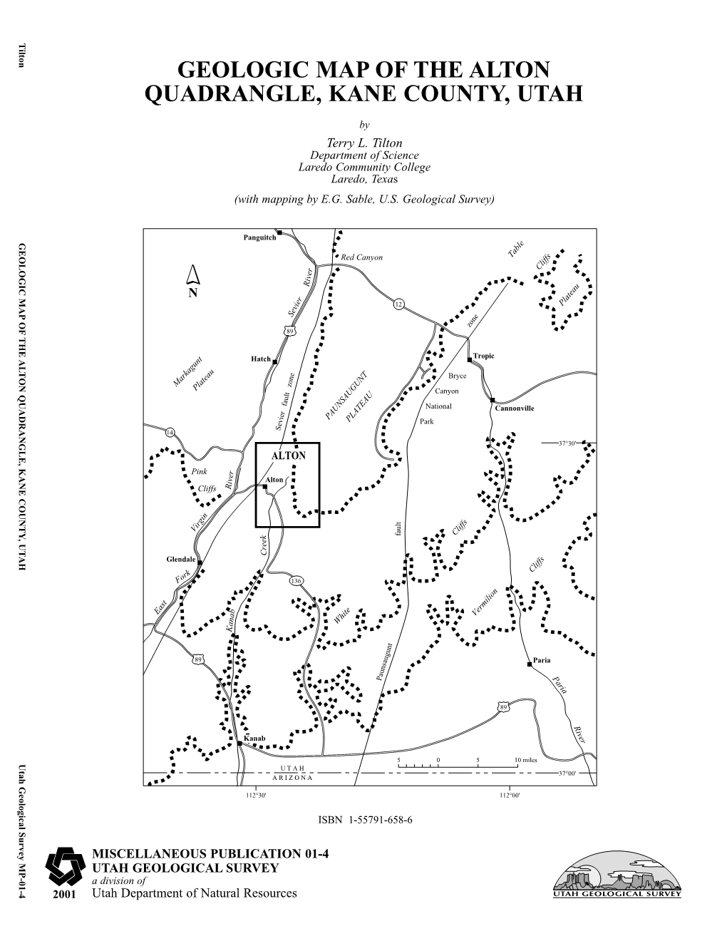Geologic Map of the Alton Quadrangle, Kane County, Utah