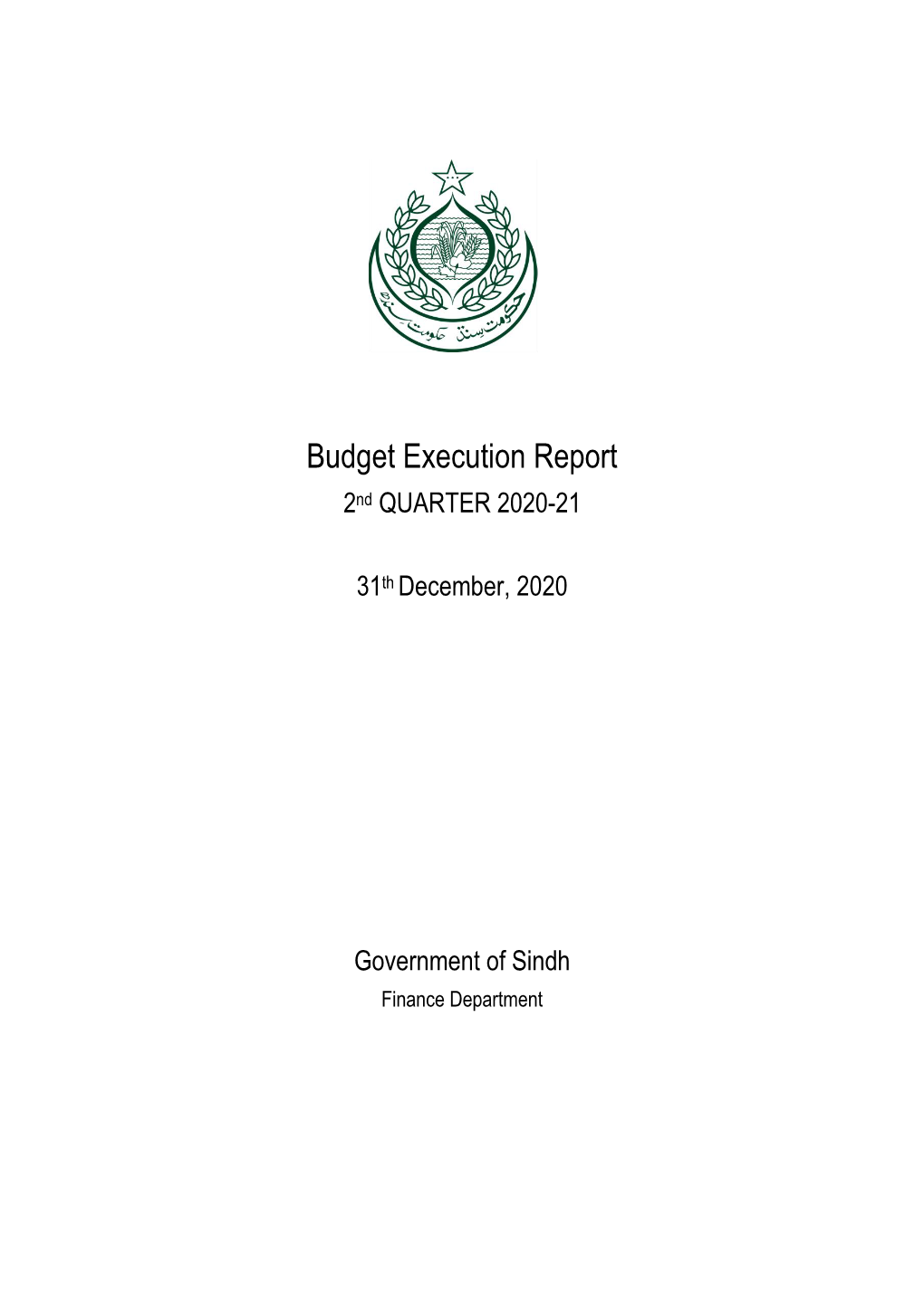 Budget Execution Report 2Nd QUARTER 2020-21