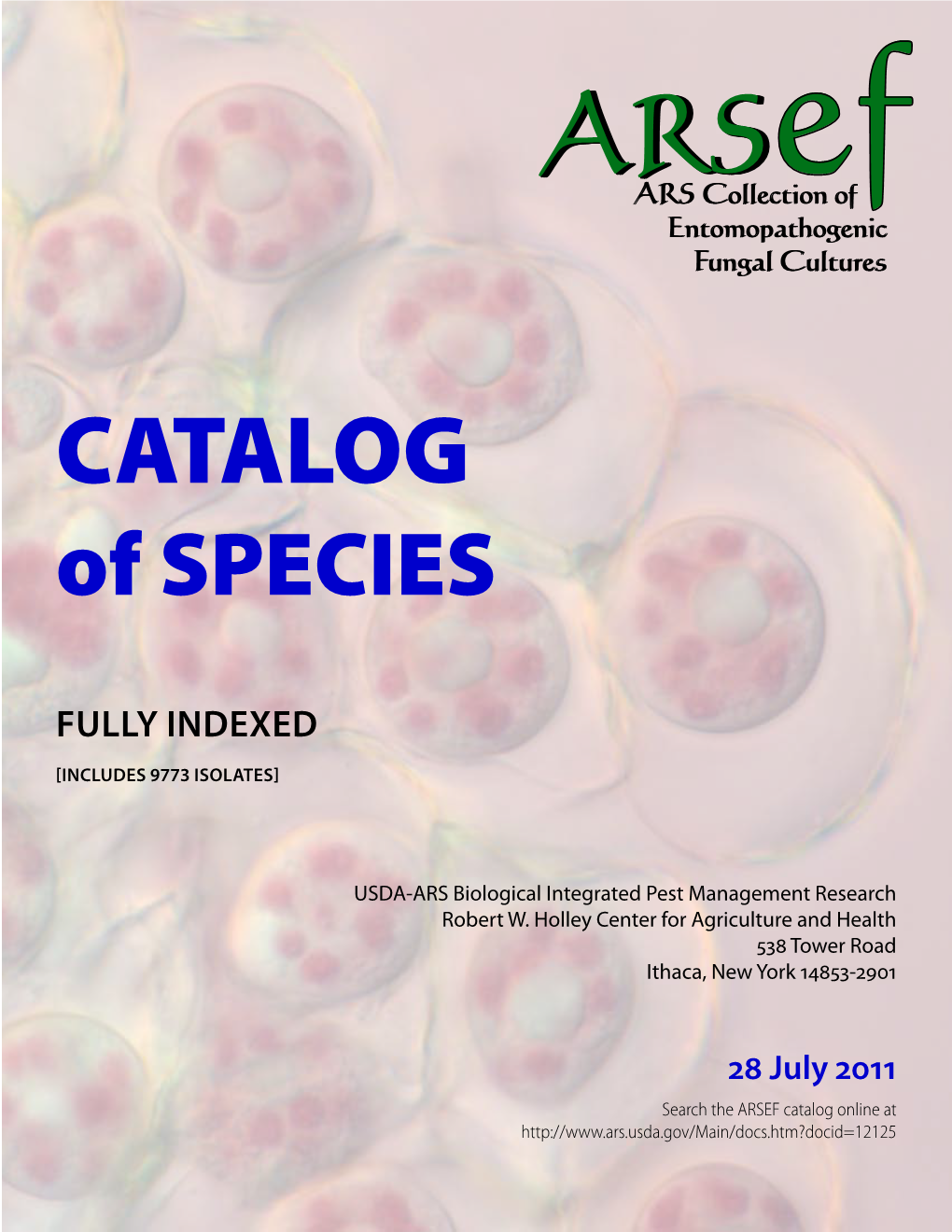 CATALOG of SPECIES