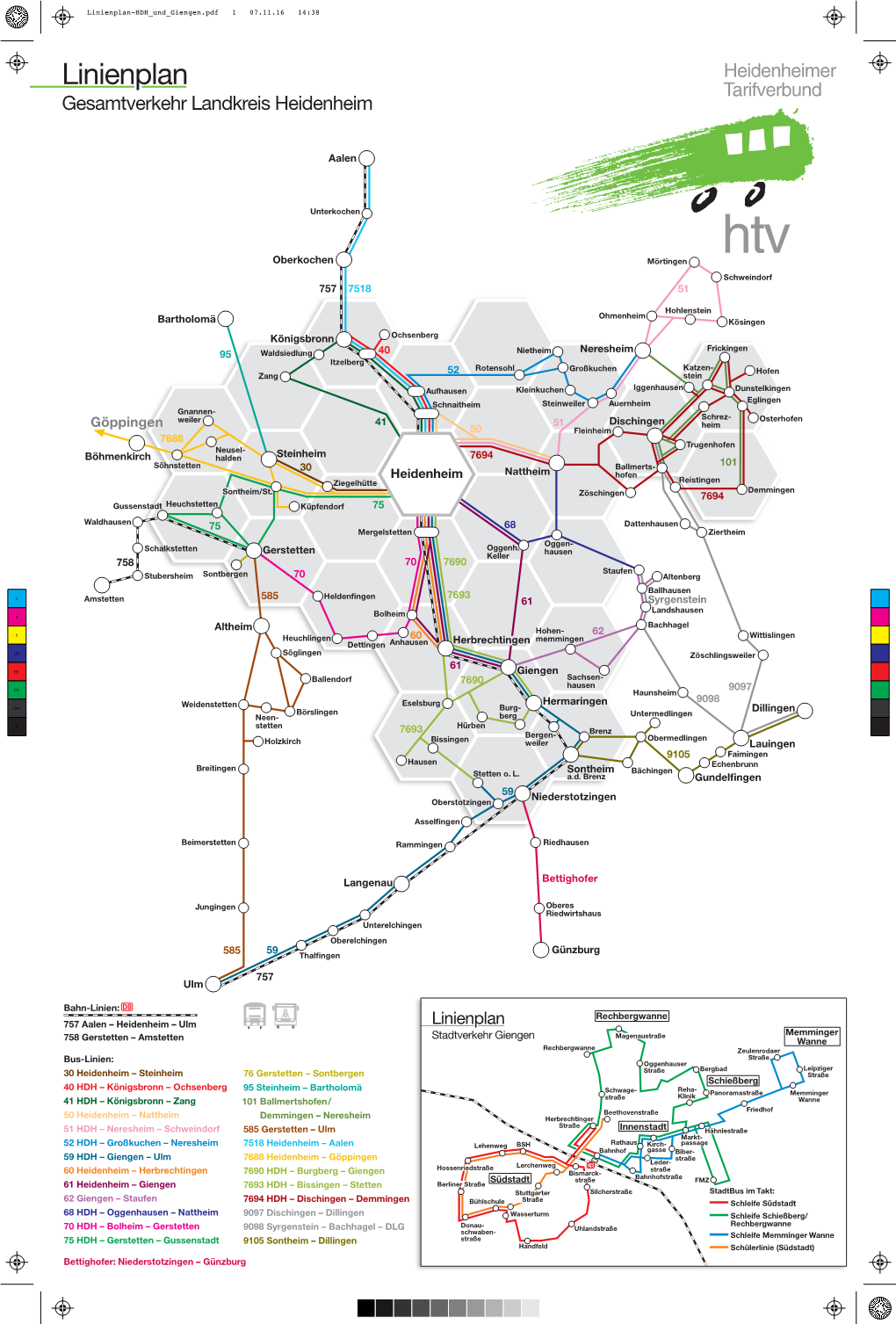 Linienplan-HDH Und Giengen.Pdf 1 07.11.16 14:38