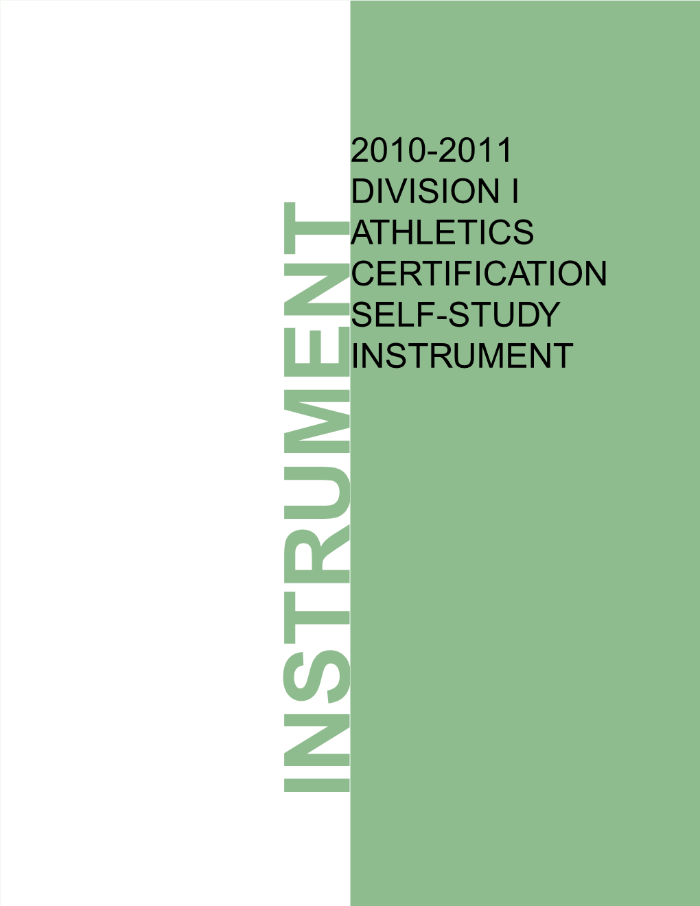 NCAA Recertification Report