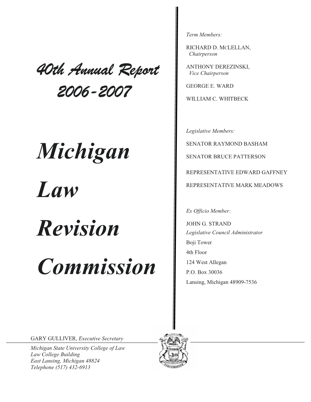 Michigan Law Revision Commission