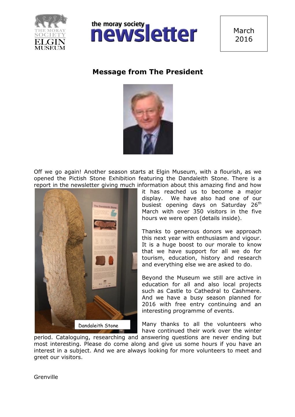 Newsletter Giving Much Information About This Amazing Find and How It Has Reached Us to Become a Major Display