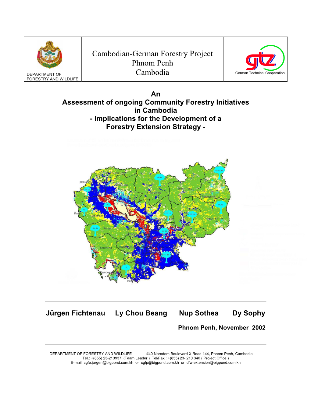 Cambodian-German Forestry Project Phnom Penh Cambodia