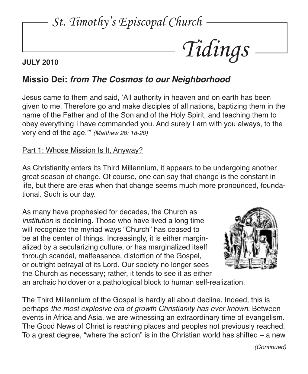 Tidings JULY 2010