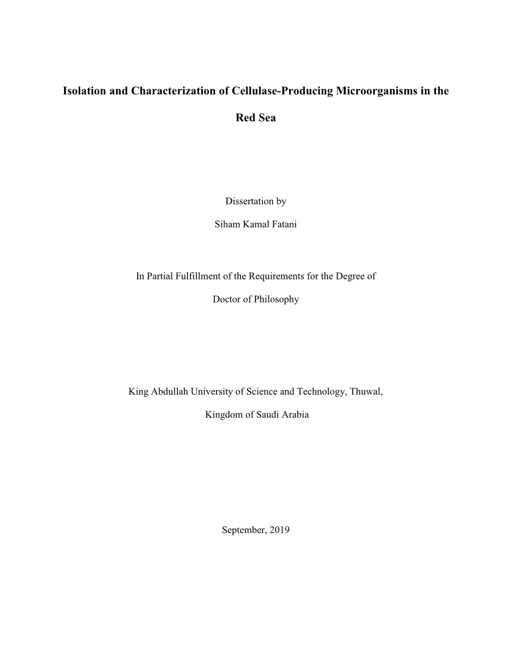 Isolation and Characterization of Cellulase-Producing Microorganisms in The