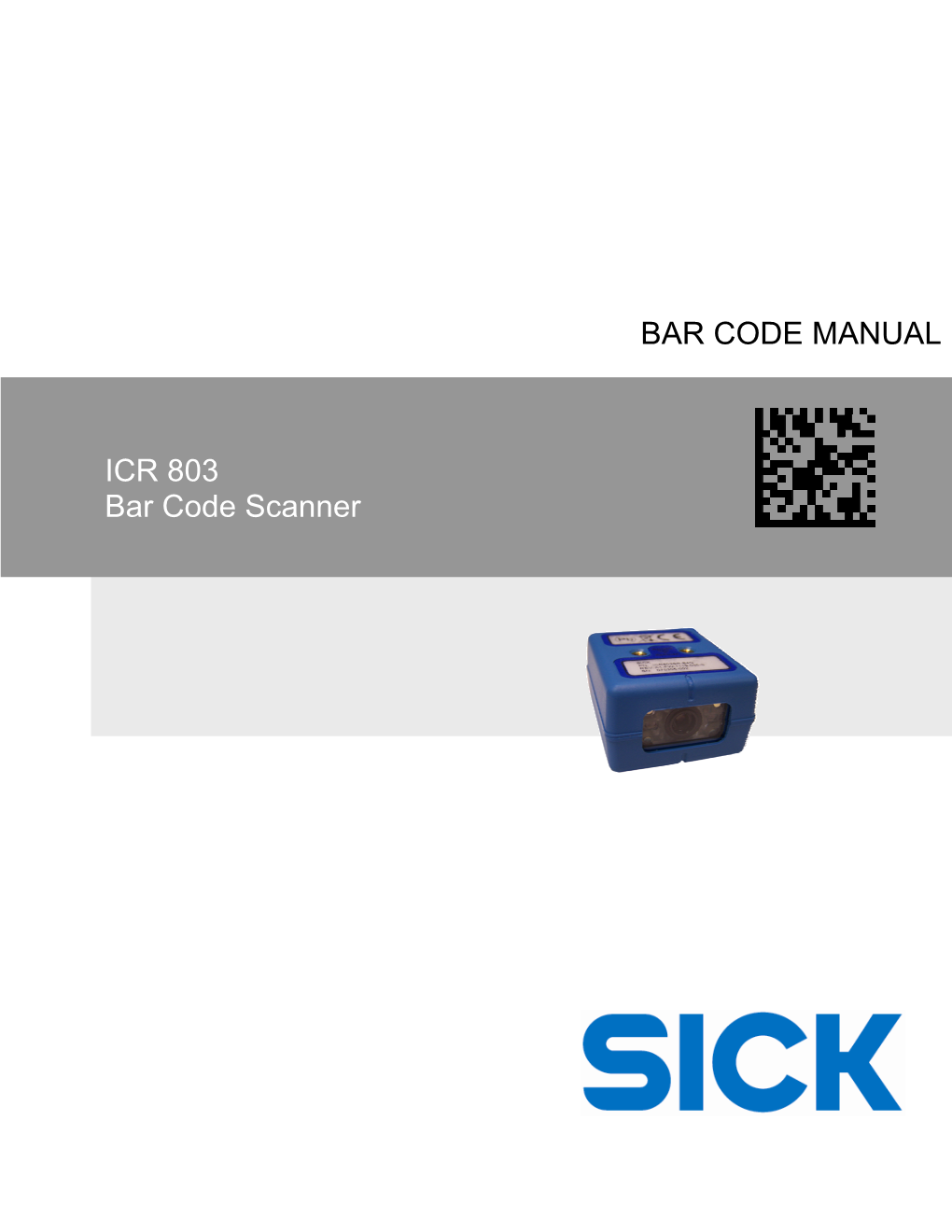 ICR803 Bar Code Scanner