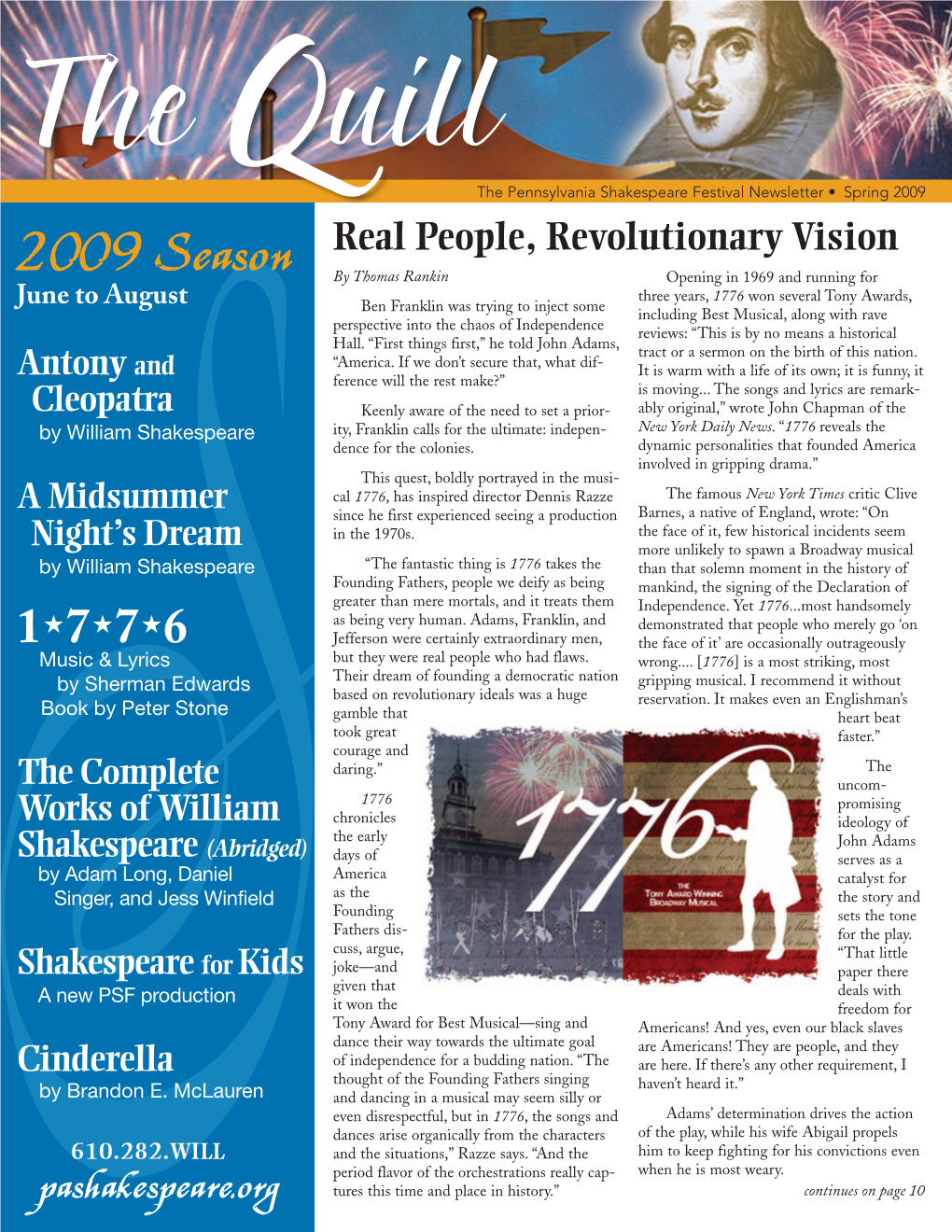 Spring 2009 PSF Newsletter