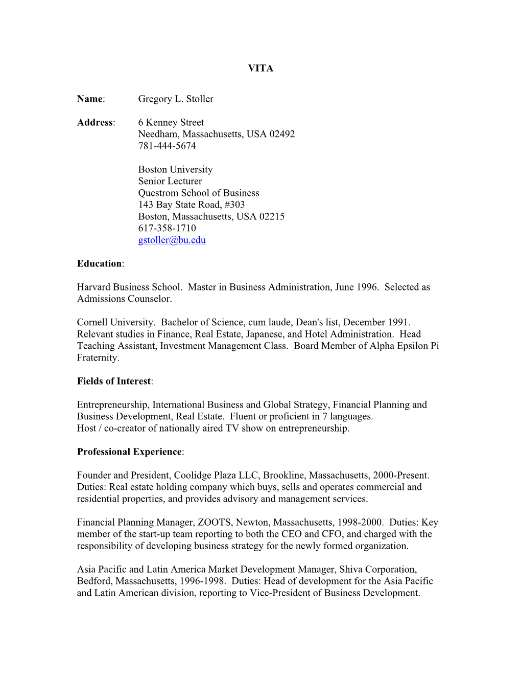 12-12-11 Academic Resume