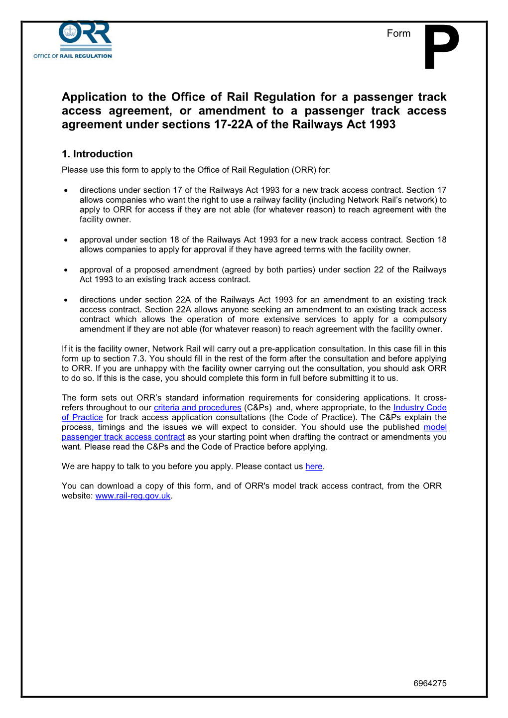 FIRST CAPITAL CONNECT LIMITED Relating to the Track Access Contract (Passenger Services) Dated 09 February 2006