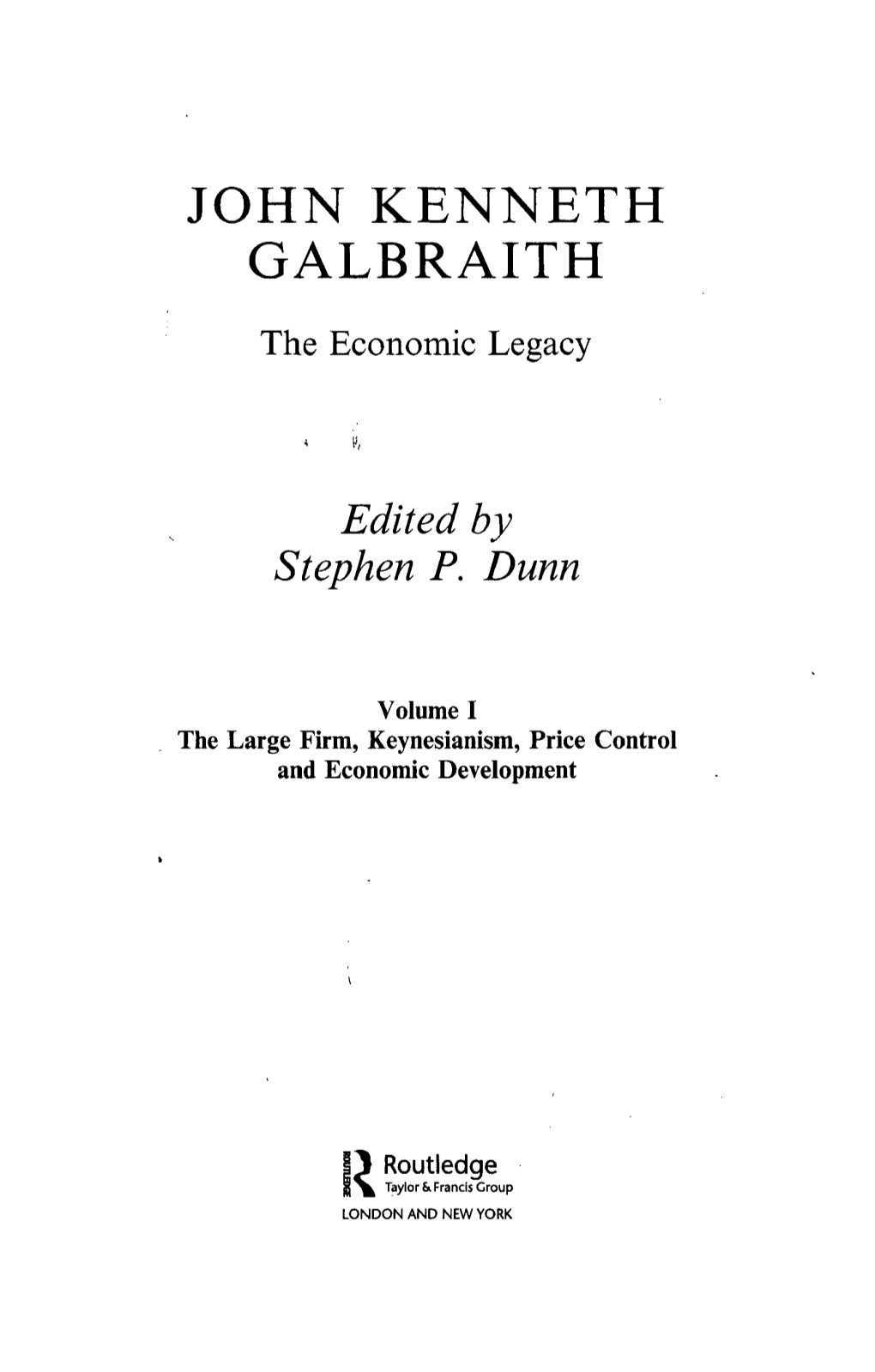 John Kenneth Galbraith