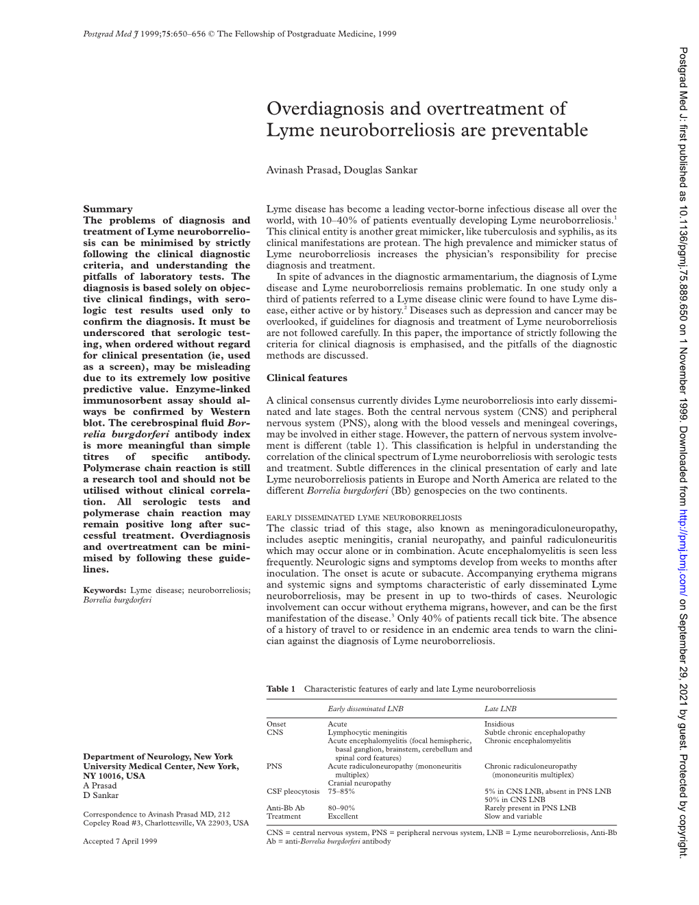 Overdiagnosis and Overtreatment of Lyme Neuroborreliosis Are Preventable