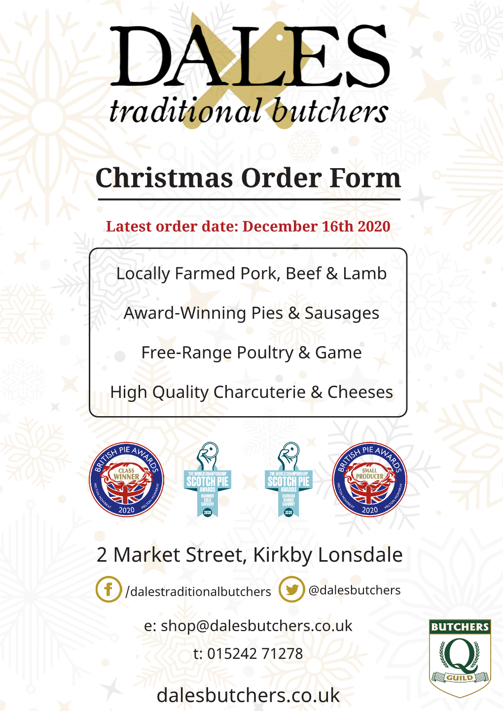 Christmas Order Form