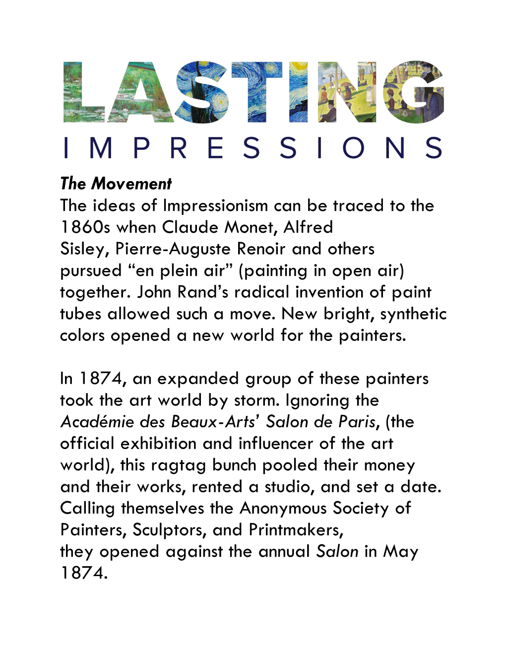 Lasting Impressions