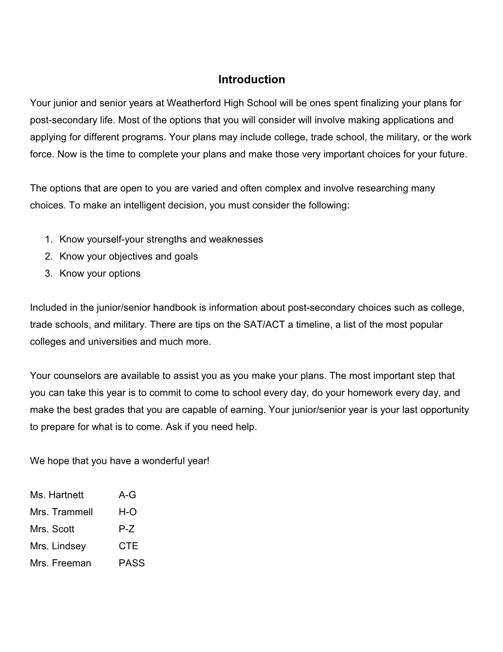 2010-2011 ACT Testing Dates