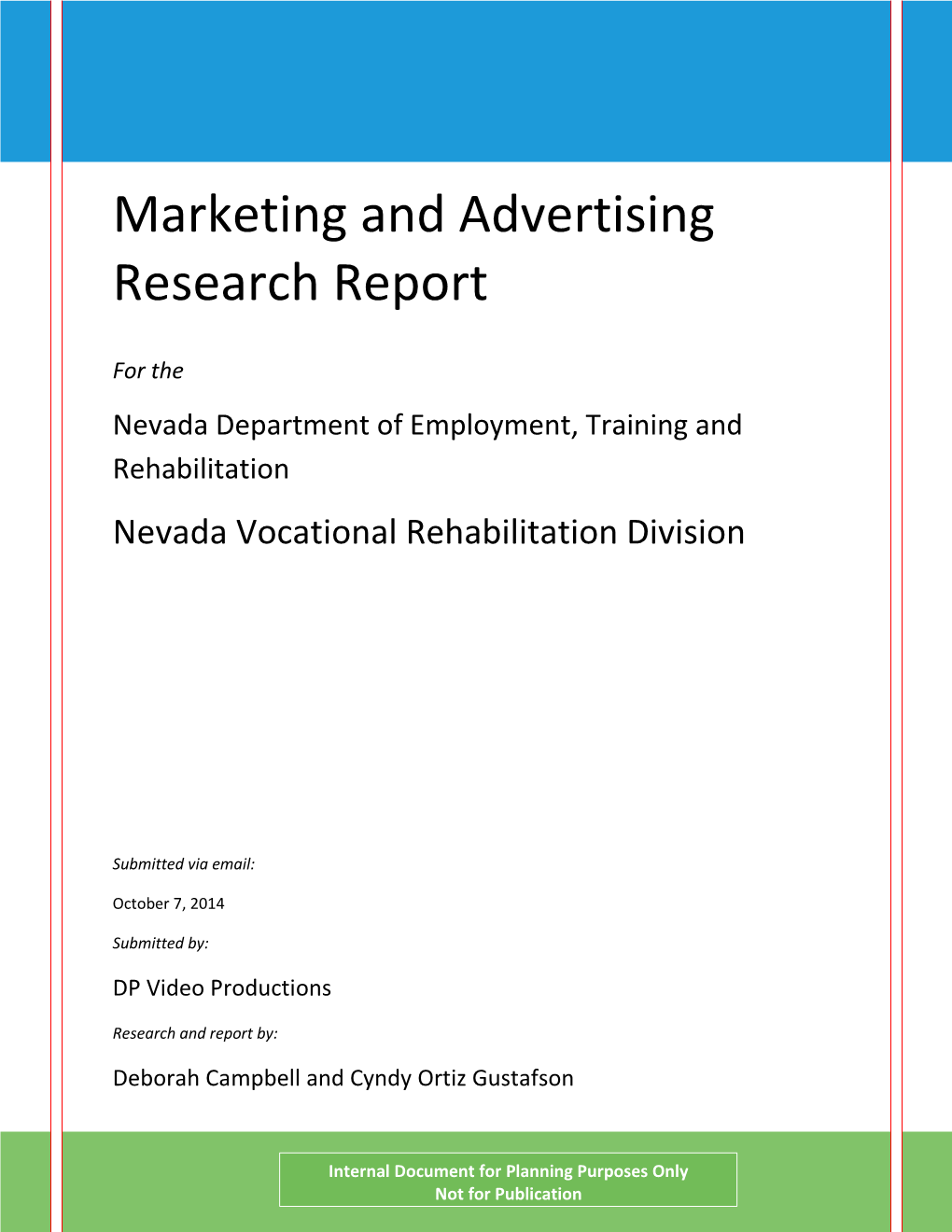 Marketing and Advertising Research Report