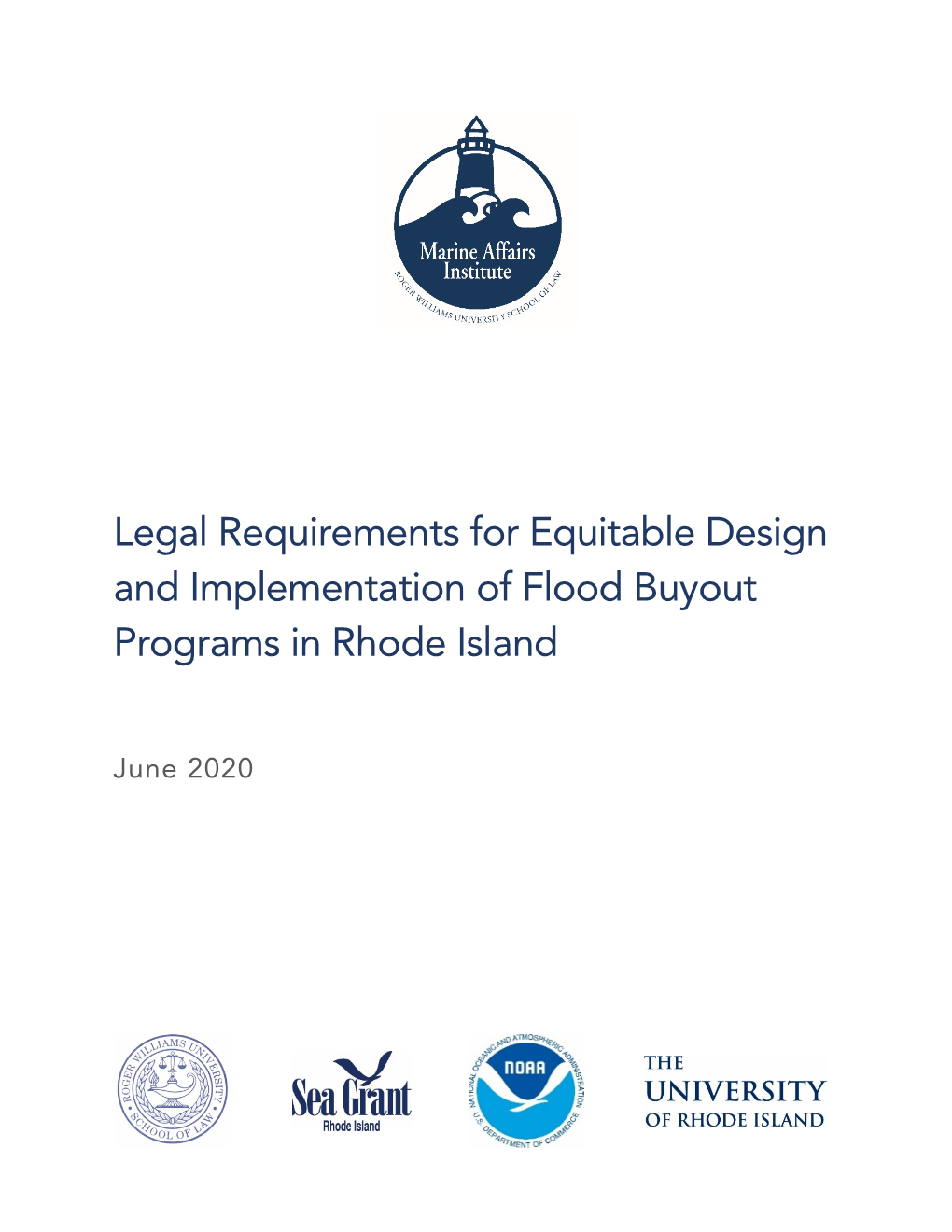 Legal Requirements for Equitable Design and Implementation of Flood Buyout Programs in Rhode Island