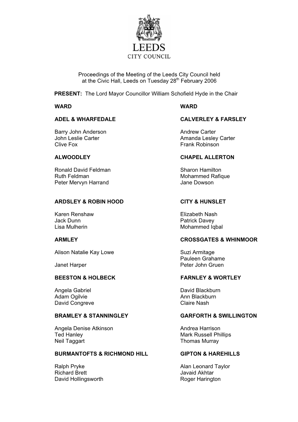 Attendance at Meetings, It Was Moved by Councillor M Hamilton Seconded by Councillor Gruen And