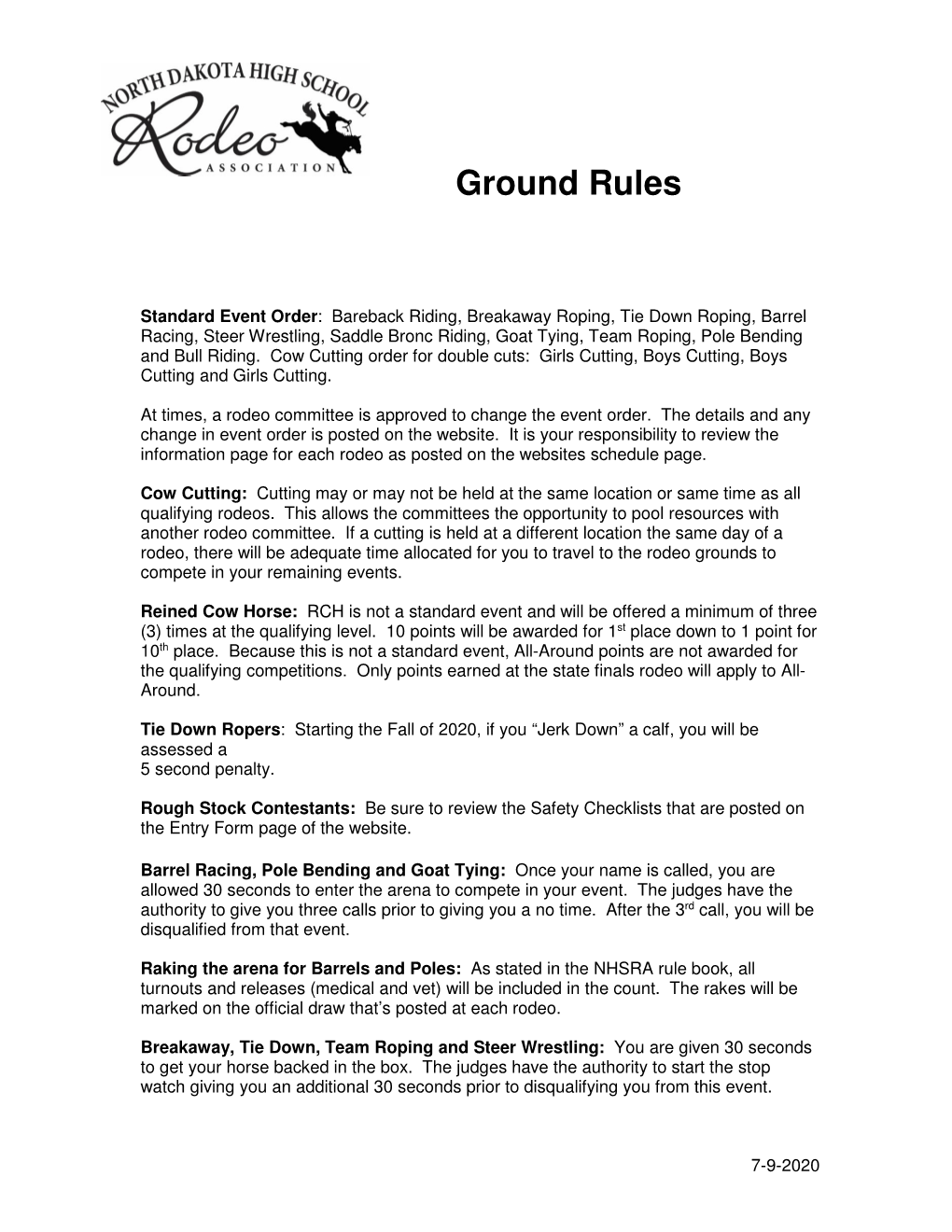 Ground Rules