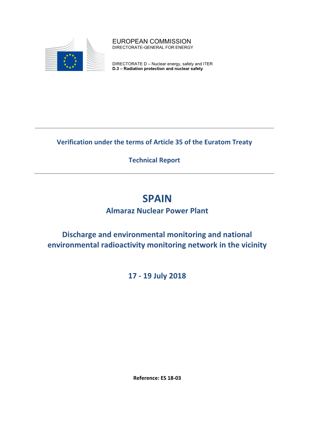 Almaraz Nuclear Power Plant Discharge and Environmental