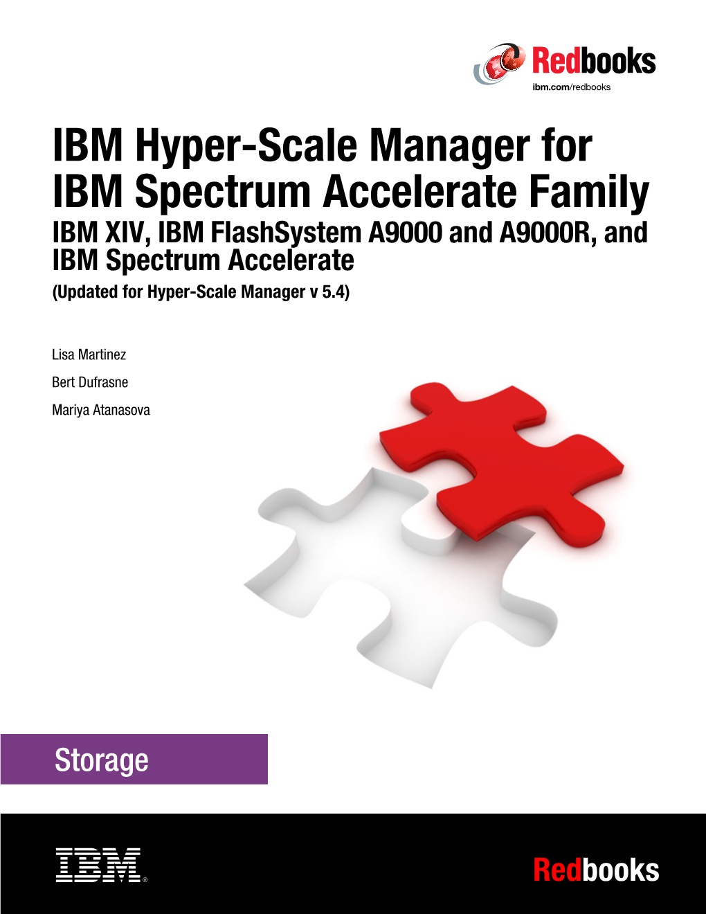 IBM Hyper-Scale Manager for IBM Spectrum Accelerate Family