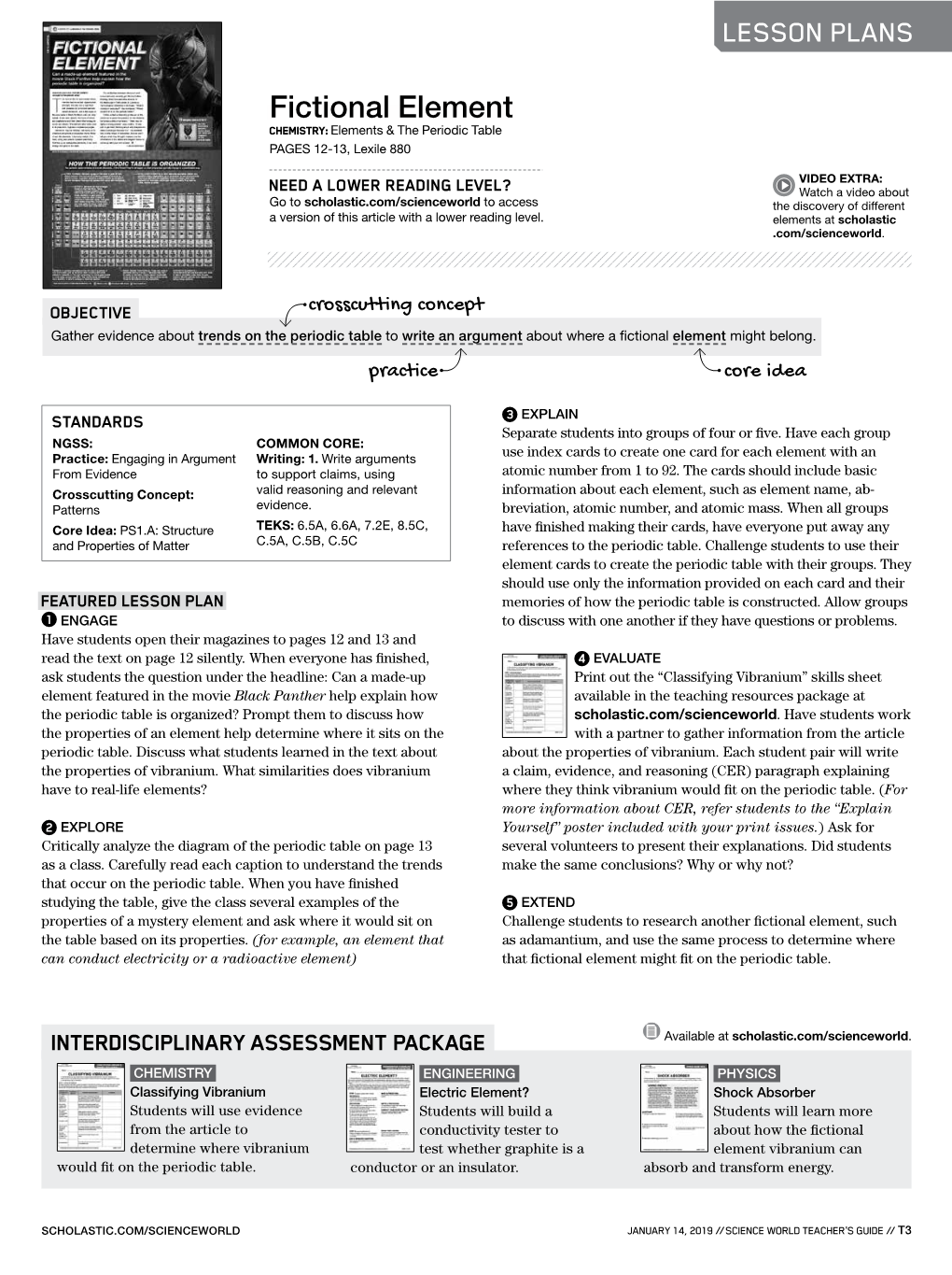 LESSON PLANS Fictional Element