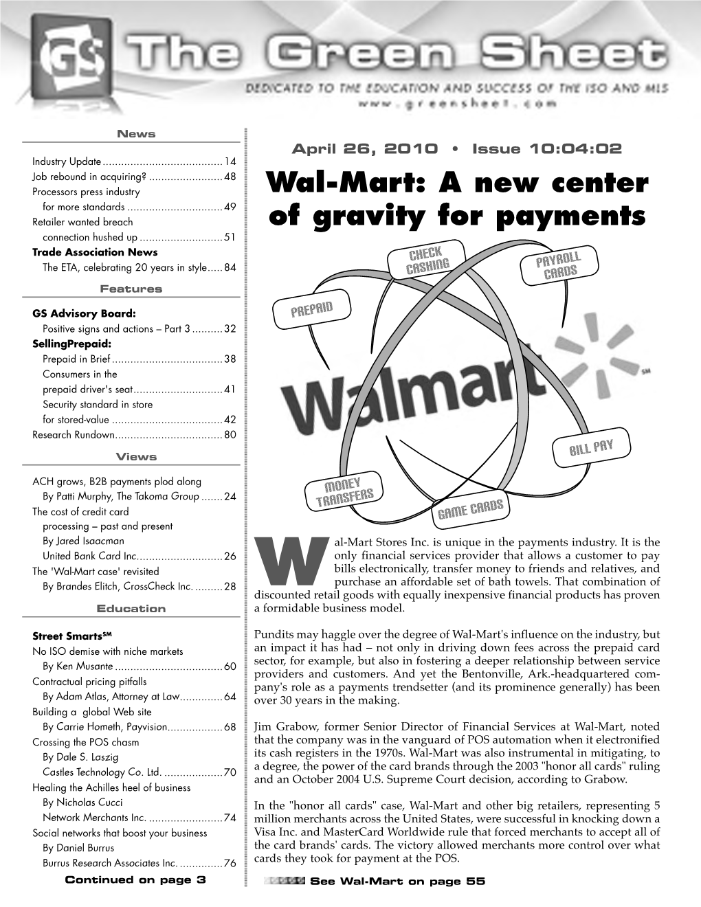 Wal-Mart: a New Center of Gravity for Payments