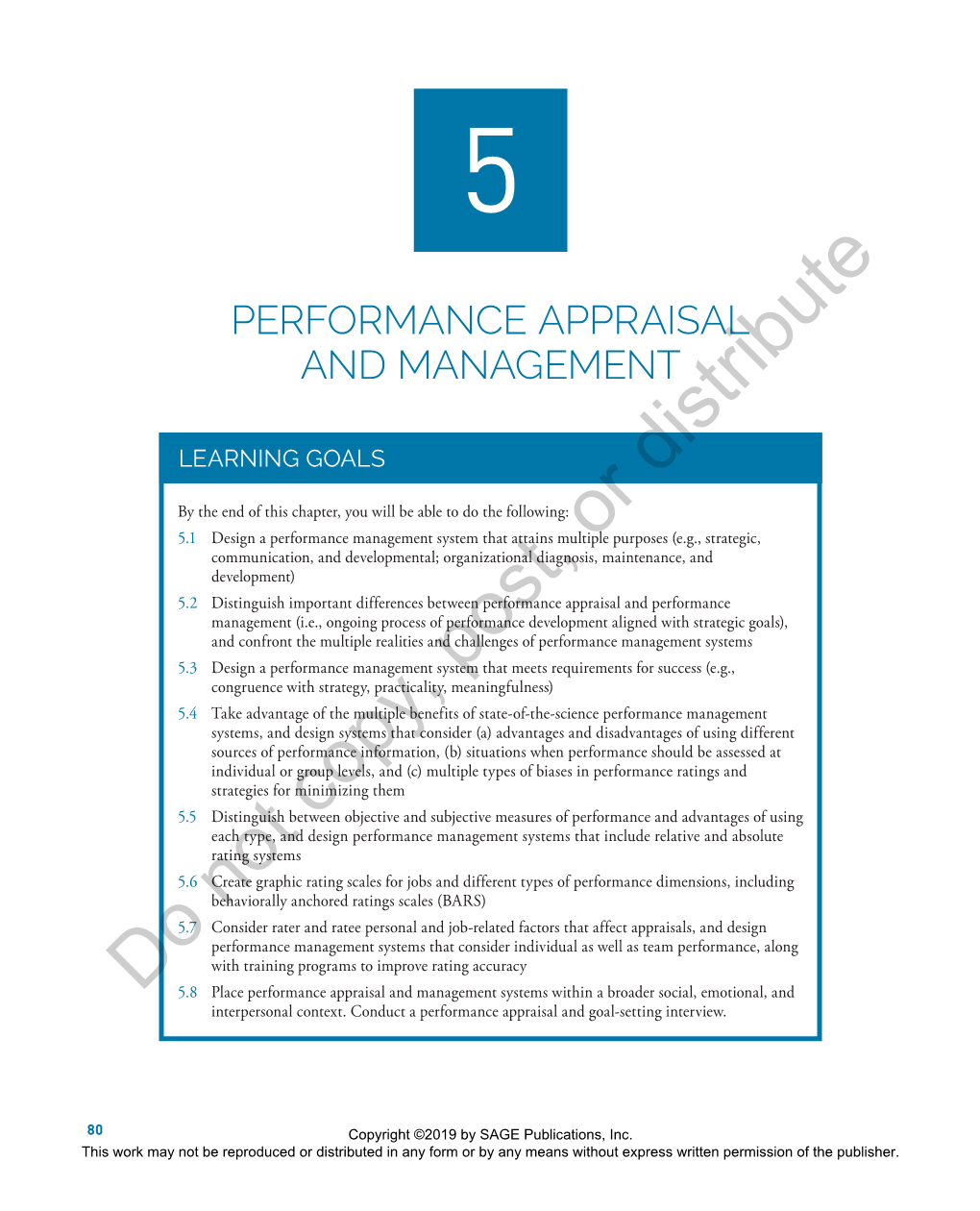 Chapter 5. Performance Appraisal and Management