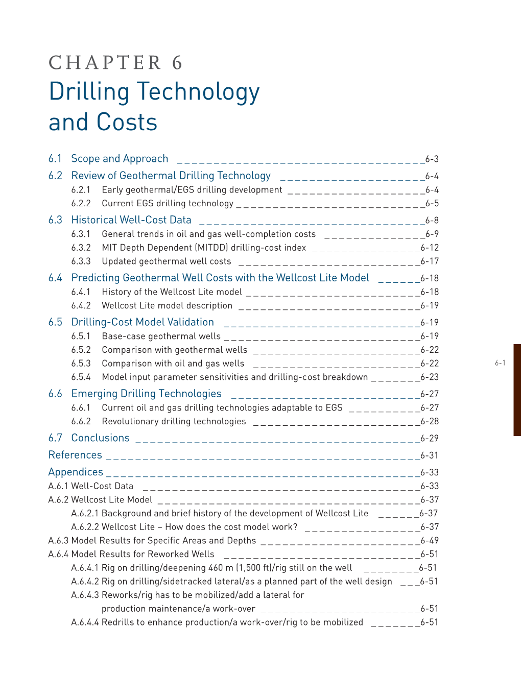 Drilling Technology and Costs