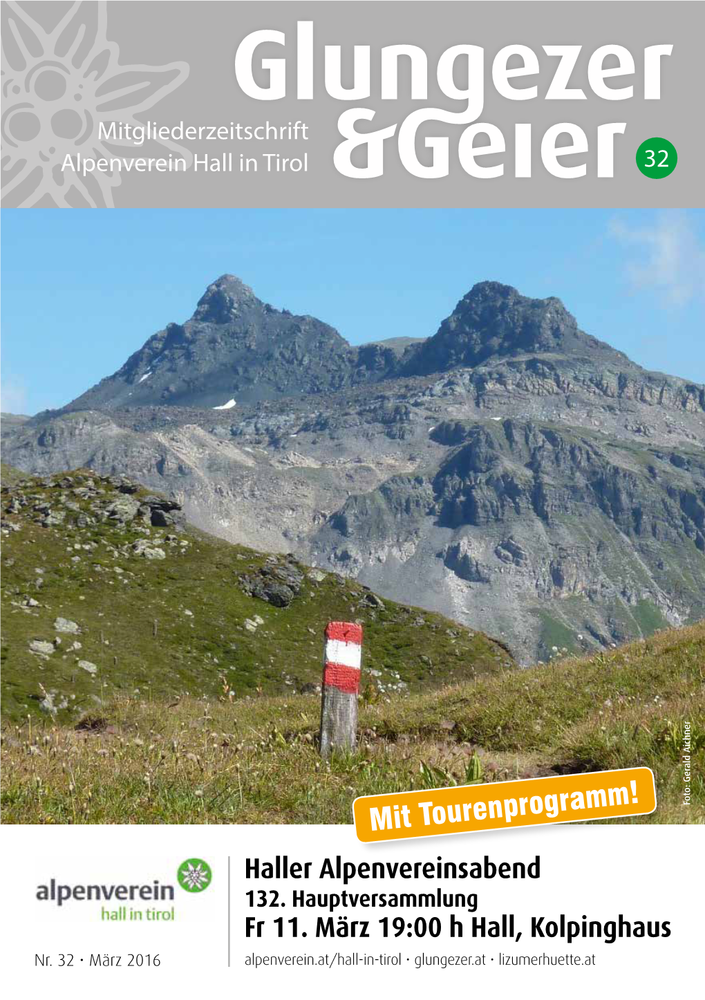 Mit Tourenprogramm! Haller Alpenvereinsabend 132