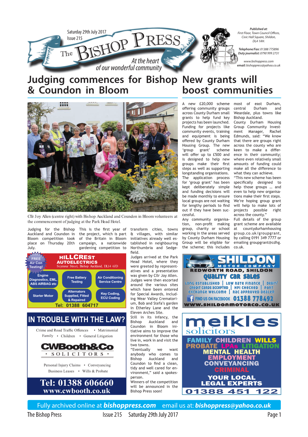 Bishop Press, Issue