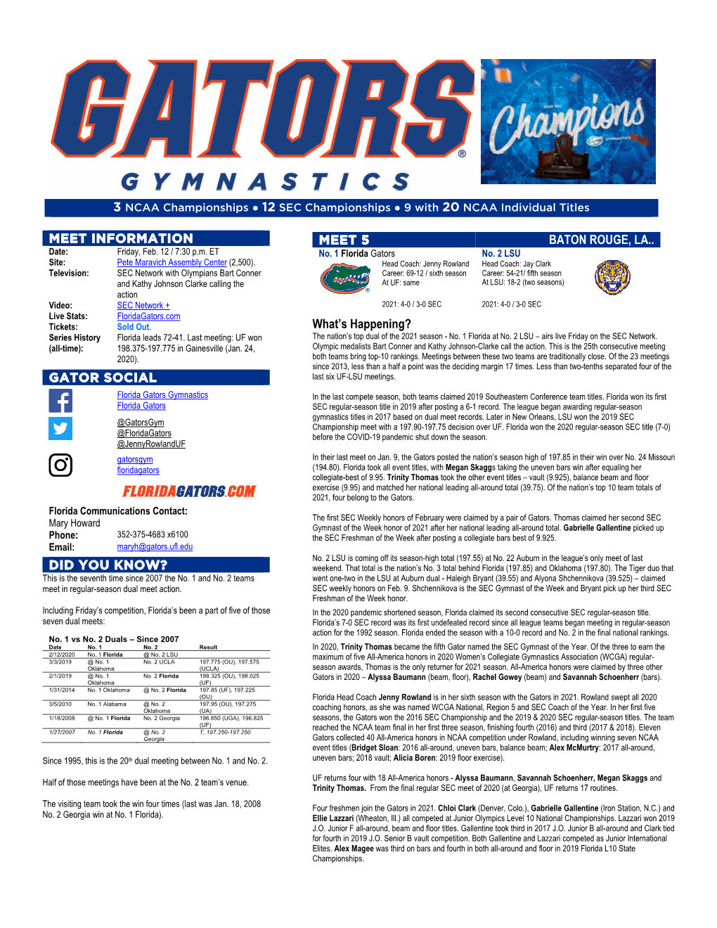 Meet Information Gator Social Did You Know? Meet 5