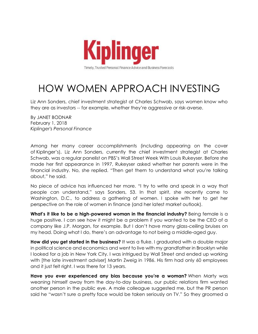 How Women Approach Investing