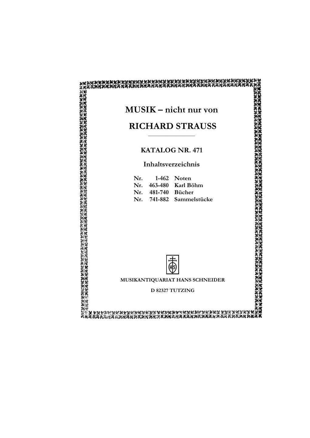 MUSIK – Nicht Nur Von RICHARD STRAUSS