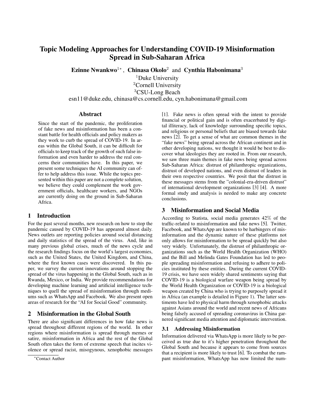 Topic Modeling Approaches for Understanding COVID-19