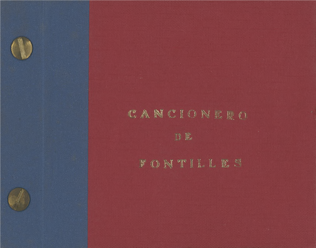 Cancionero De Fontilles