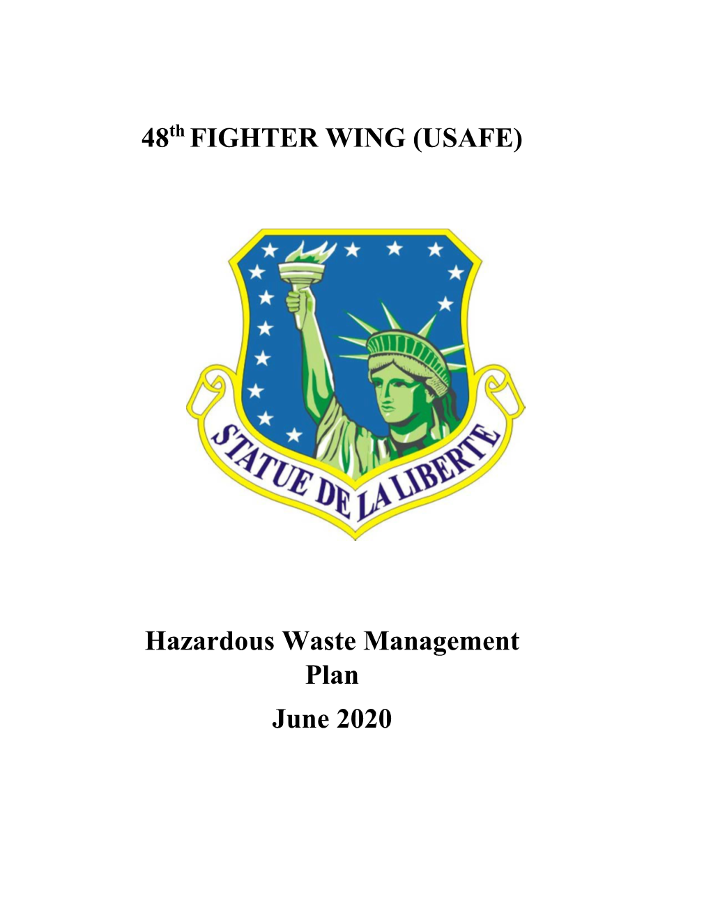 Hazardous Waste Management Plan June 2020