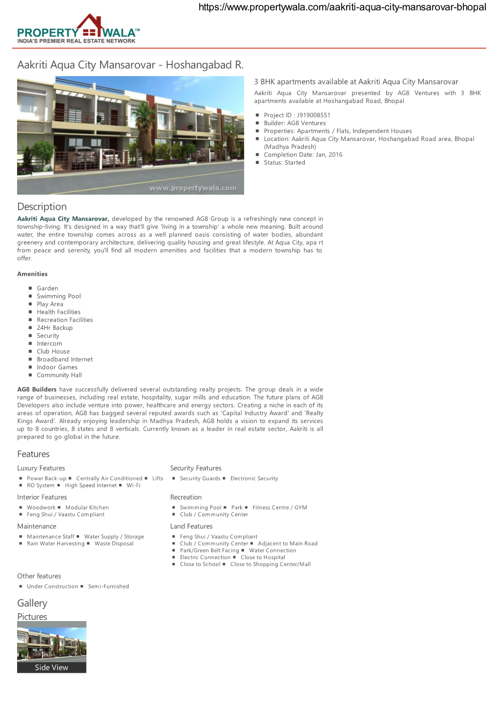 Aakriti Aqua City Mansarovar