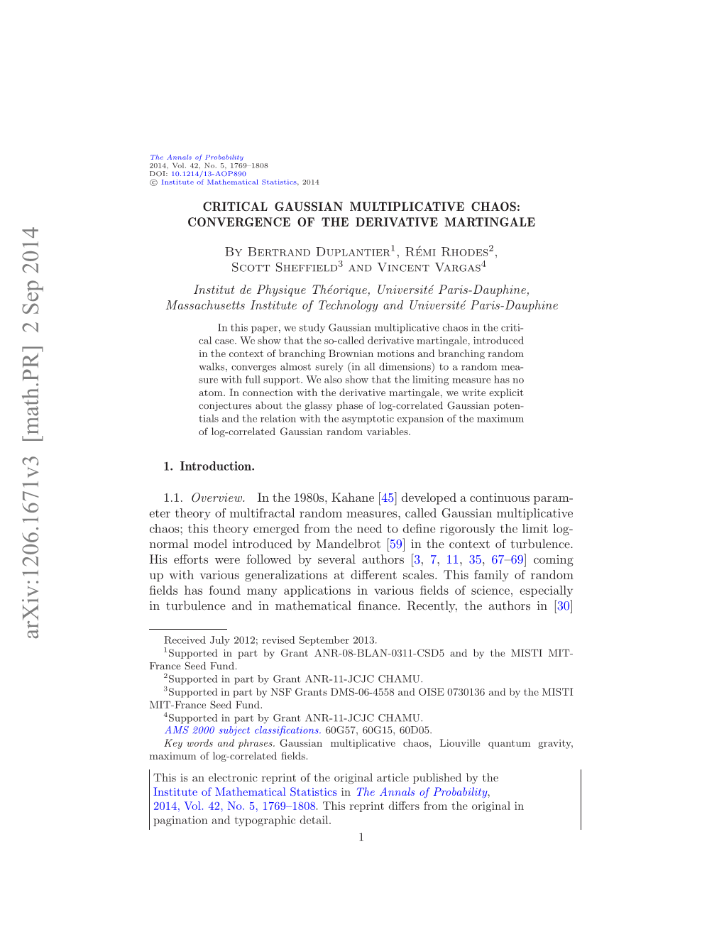 Critical Gaussian Multiplicative Chaos: Convergence of The