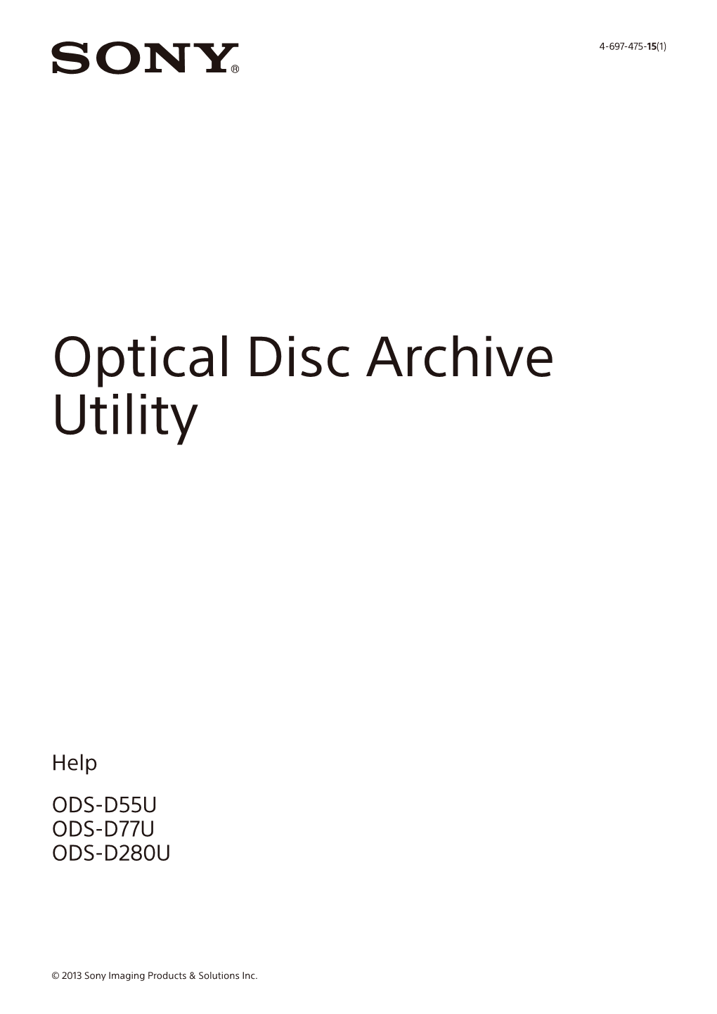 Optical Disc Archive Utility