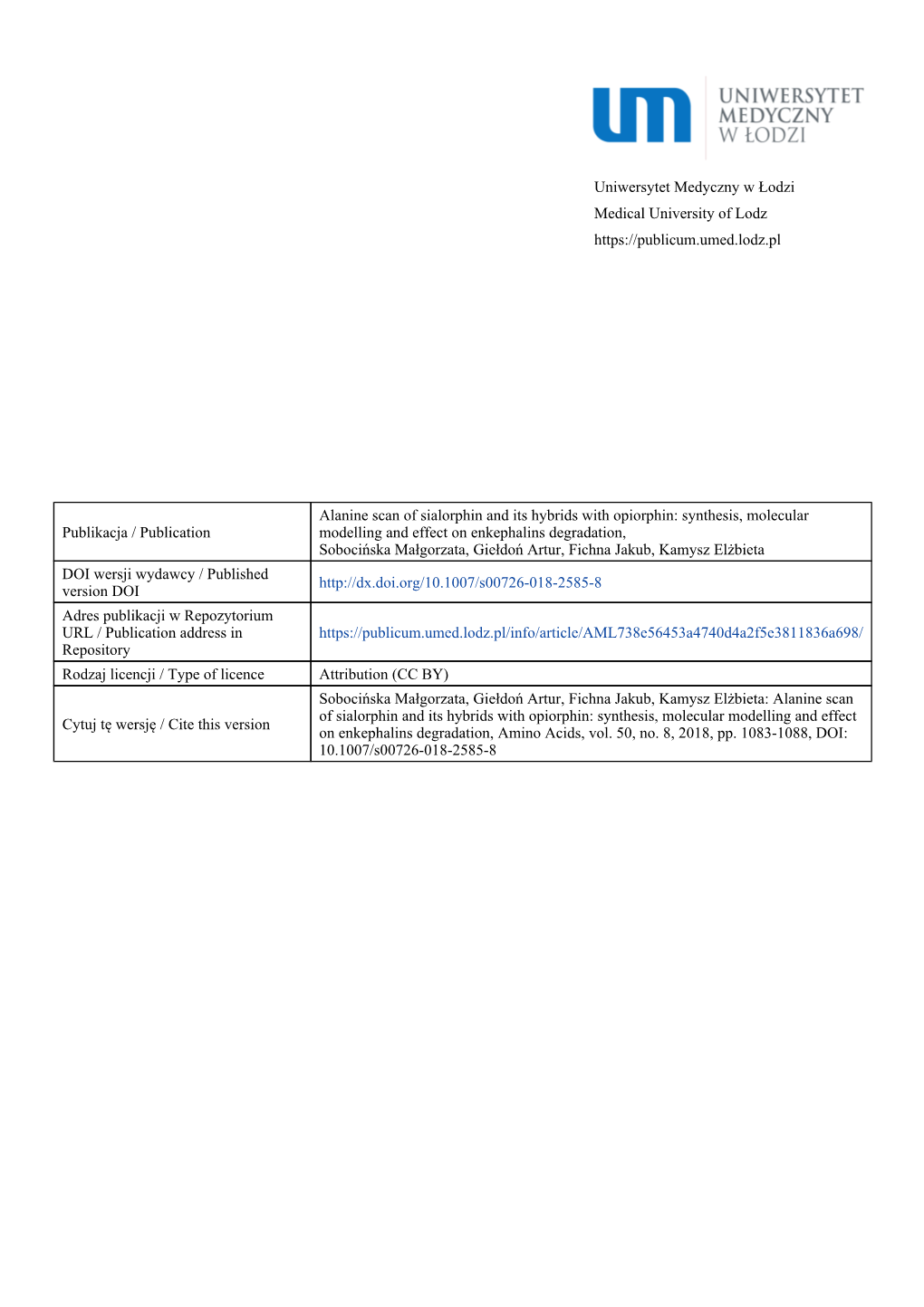 Synthesis, Molecular Modelling and Effect on Enkephalins