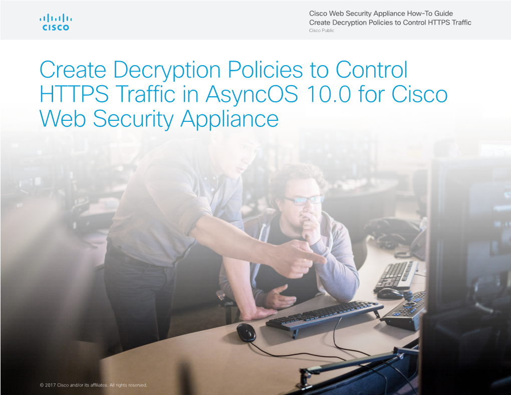 Create Decryption Policies to Control HTTPS Traffic in Asyncos 10.0 for Cisco Web Security Appliance