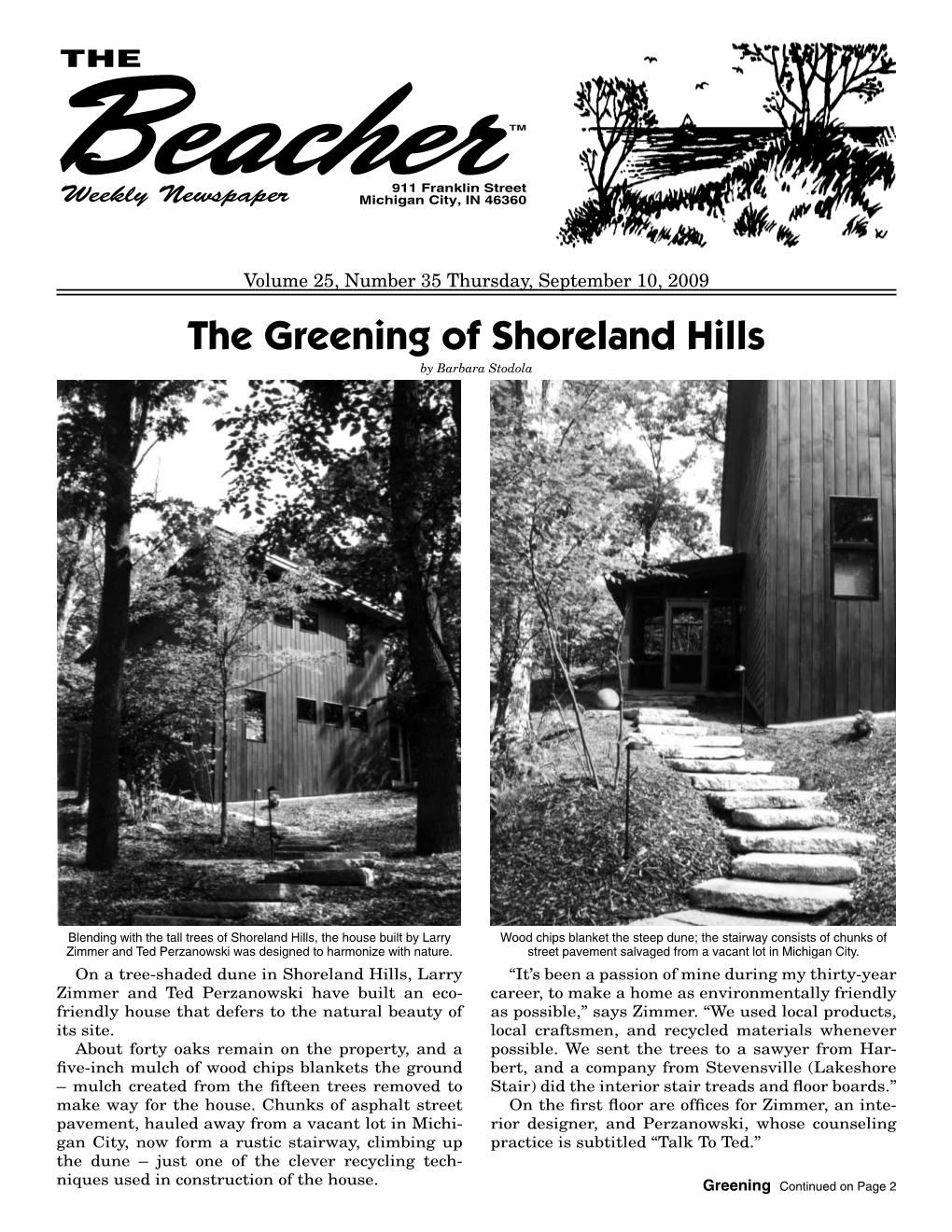 The Greening of Shoreland Hills by Barbara Stodola