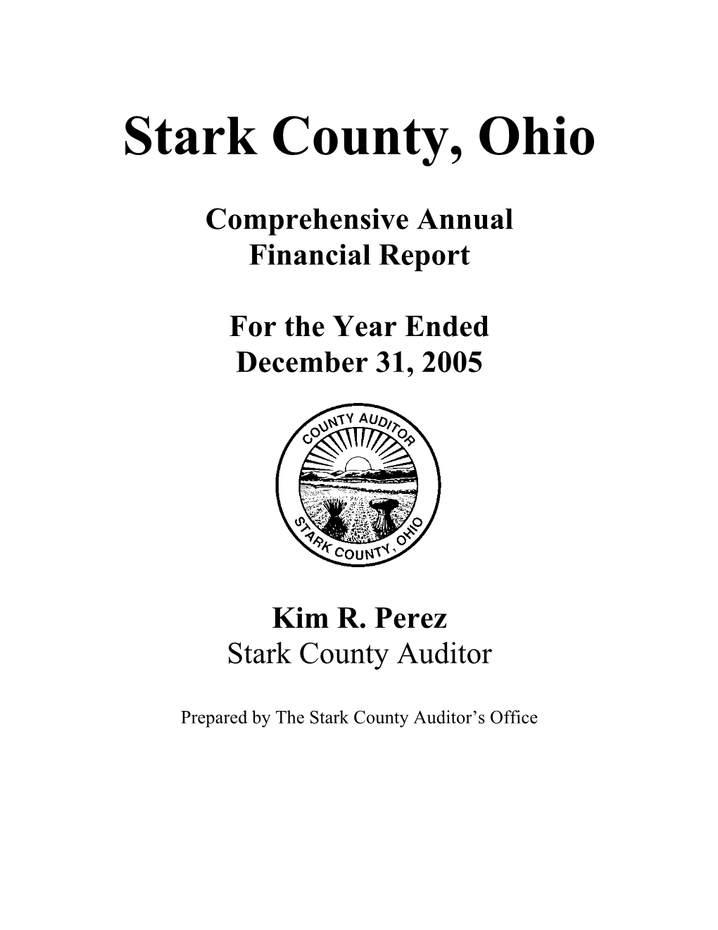 2005 Comprehensive Annual Financial Report