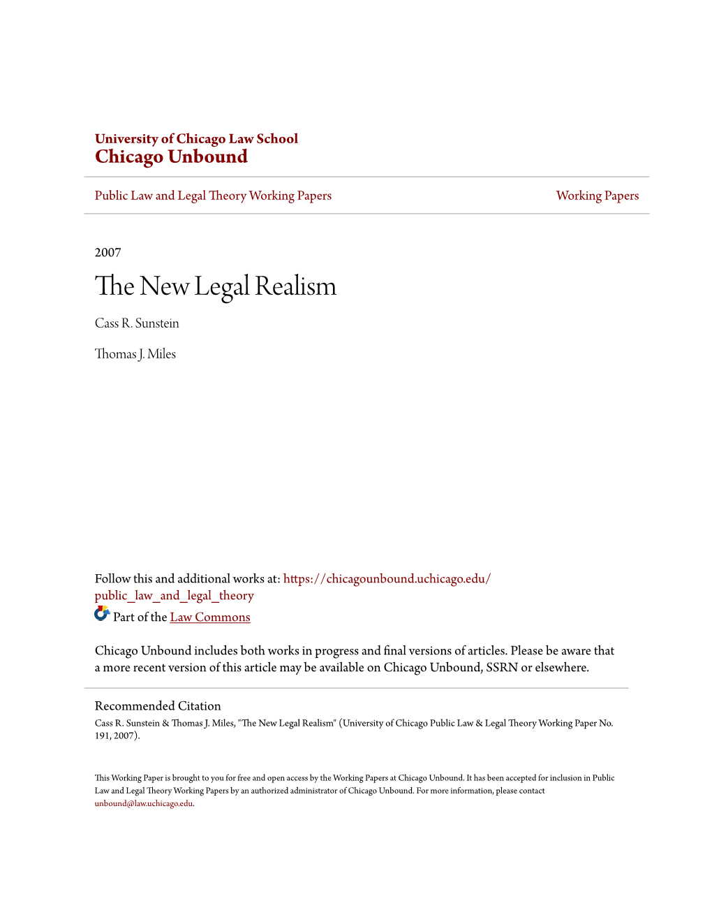The New Legal Realism