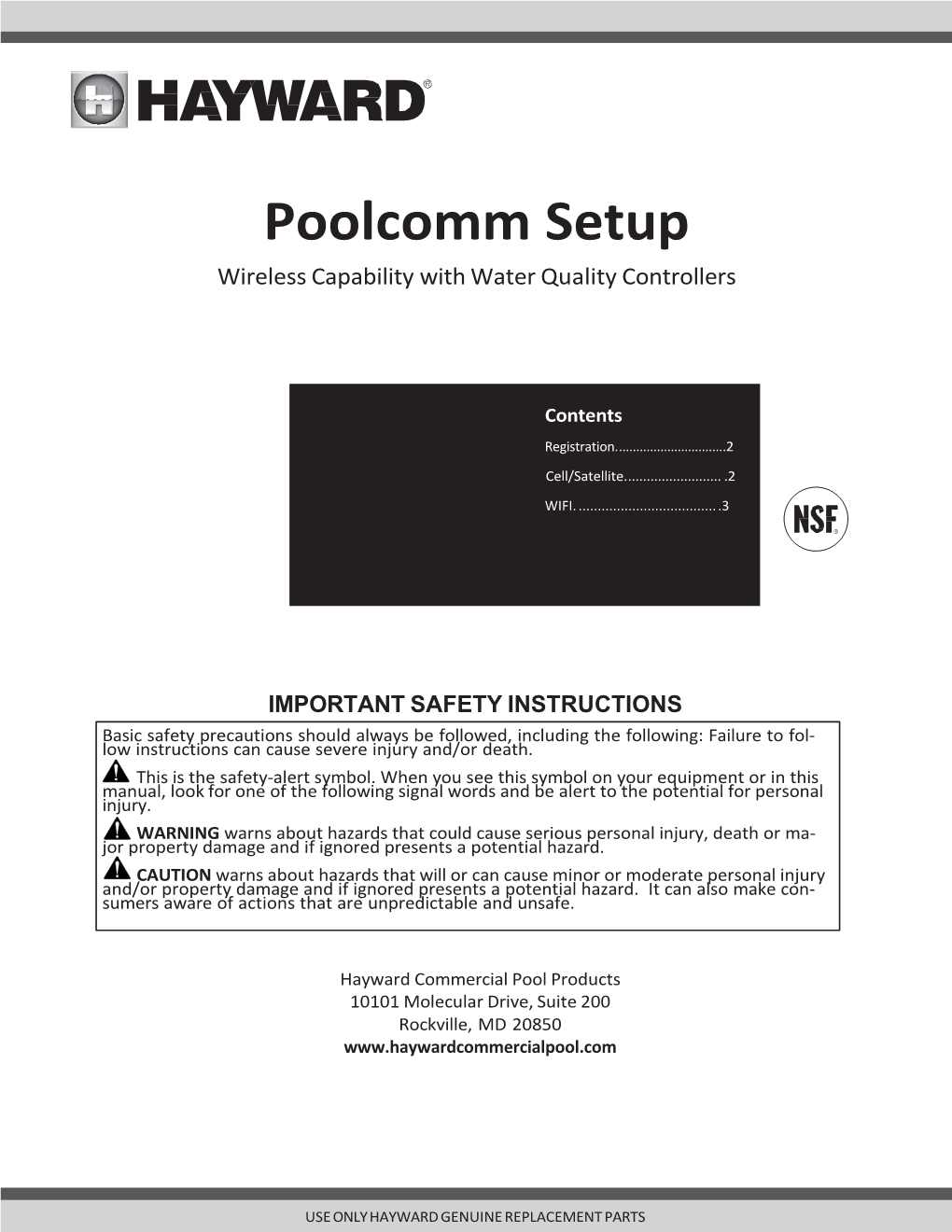 Poolcomm Setup Wireless Capability with Water Quality Controllers