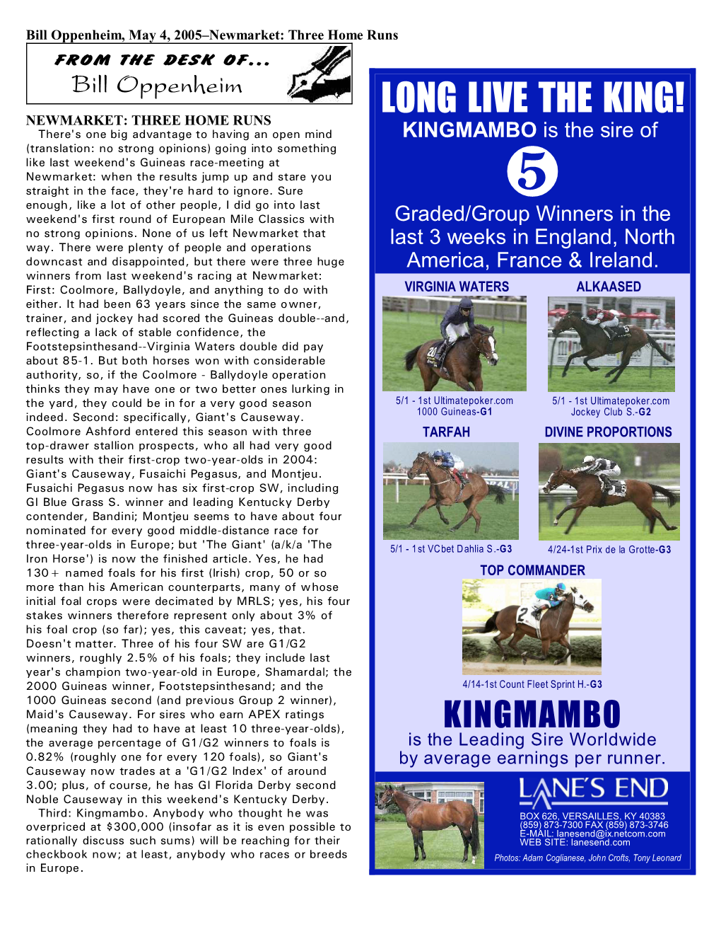 Newmarket: Three Home Runs