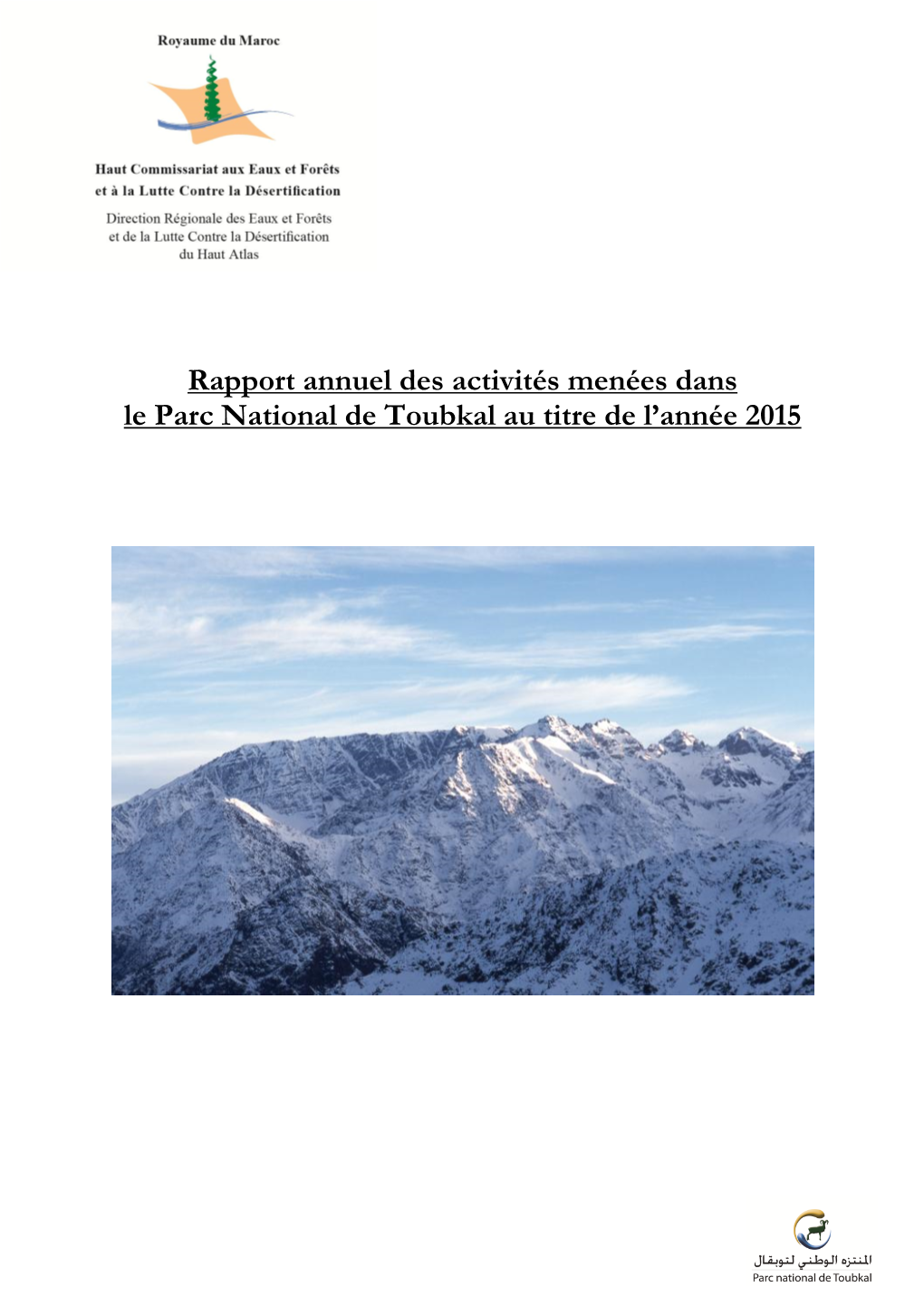 Rapport D'activités 2015 (Pdf)