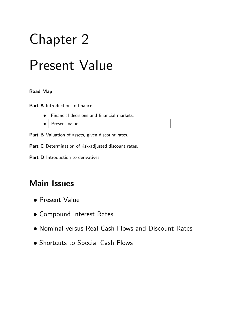 Chapter 2 Present Value