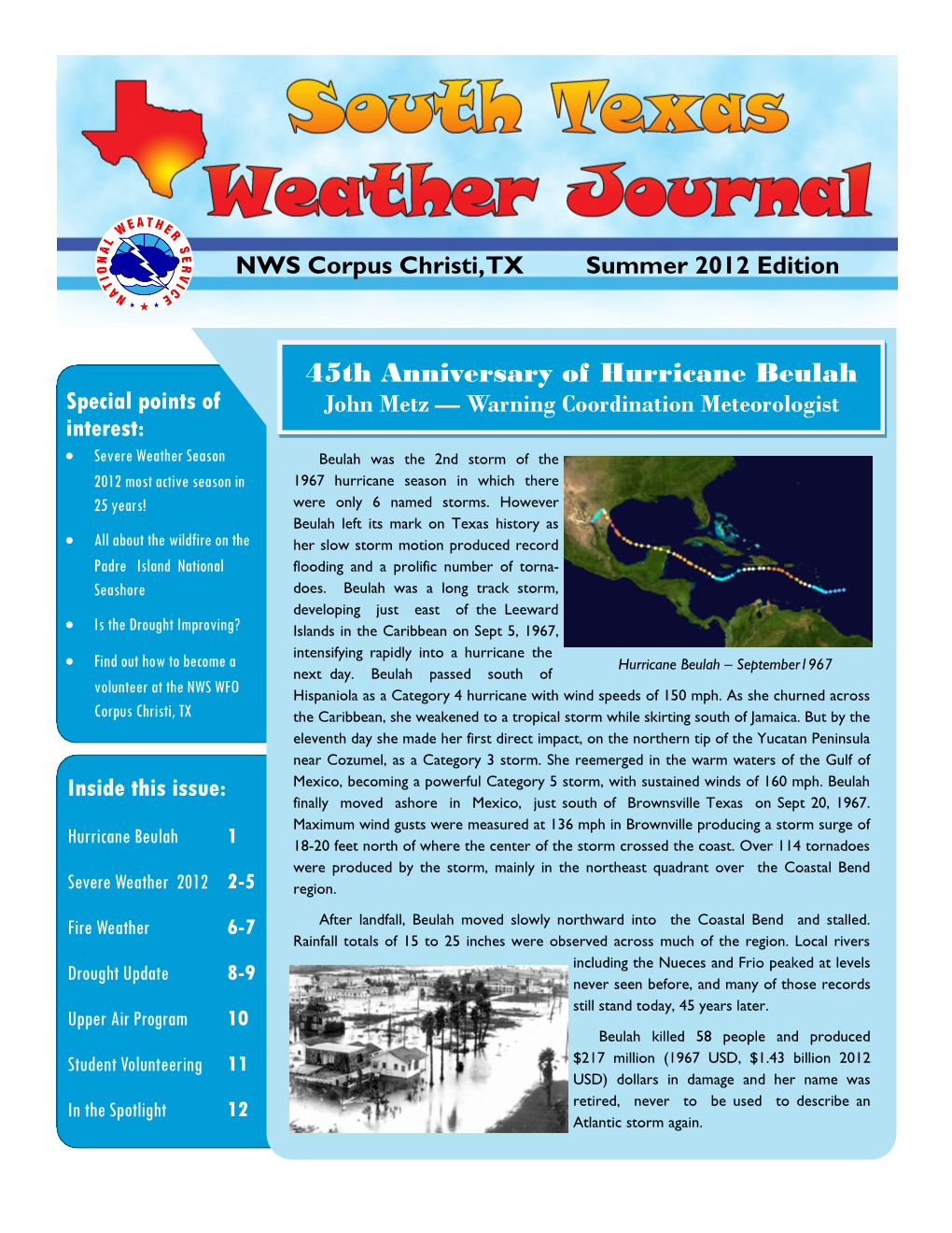 45Th Anniversary of Hurricane Beulah